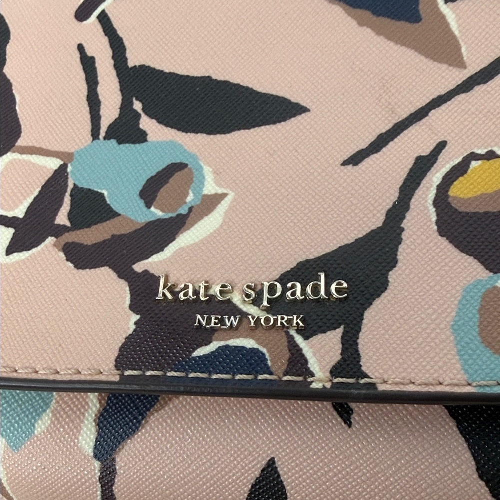Kate Spade Cameron Paper Rose Saffiano Leather Crossbody Purse Shoulder Bag - Picture 6 of 10